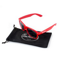 Retro Sunglasses with Microfiber Pouch